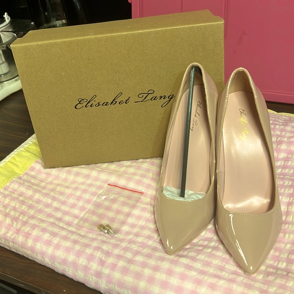 Elisabet Lang never used brand new with box and heel replacements